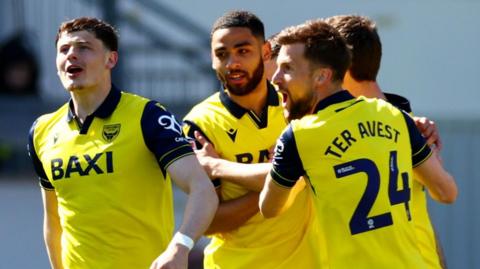 Oxford celebrate scoring