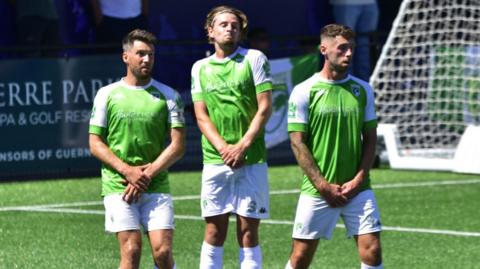 Guernsey FC footballers playing football in the English Southern Combination Premier Division 