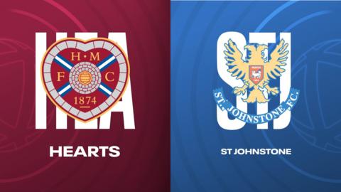 Hearts and St Johnstone badges