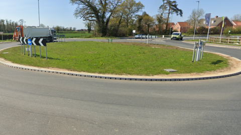 Roundabout Google maps image
