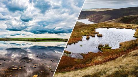 Dozmary Pool, Bodmin Moor and Mermaid's Pool, Peak District