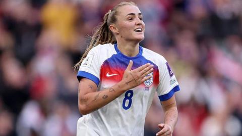 Georgia Stanway playing for England