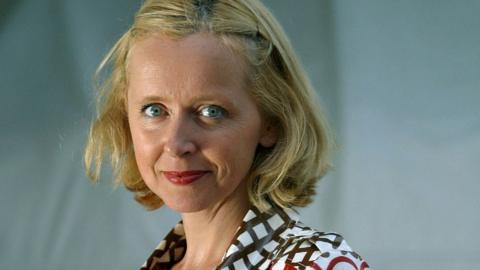 British broadcaster and BBC arts correspondent, Rosie Millard, pictured at the Edinburgh International Book Festival. The Book Festival is the world's biggest literary festival with appearances by over 500 authors from across the world