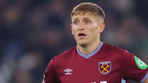 Callum Marshall in action for West Ham