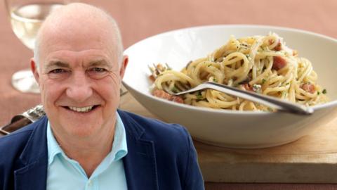 Rick Stein and his Spaghetti alla carbonara