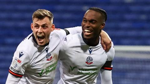 Jay Matete (right) had not scored since joining Bolton on loan in August