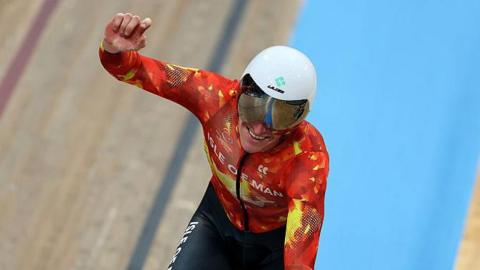 Isle of Man's Matthew Bostock celebrates gold