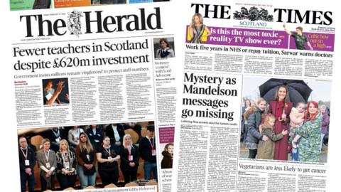 Scotland's papers: 27 February