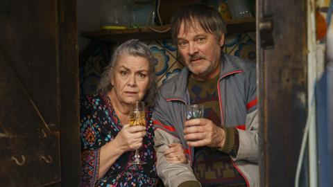 Dawn French and Mark Heap