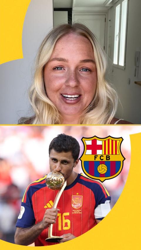 Elizabeth Conway split with Rodri and a Barcelona badge