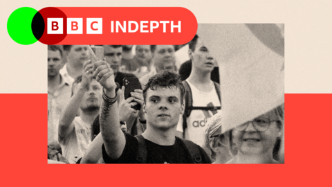 A young man at an AFD rally