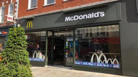 The outside of the McDonalds store on Westgate Street in Gloucester