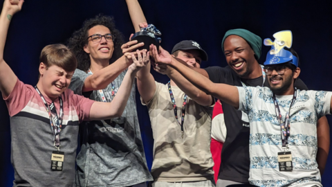 Isaac (second left) claimed the UK and Ireland Splatoon 3 title in Birmingham