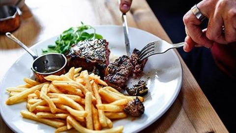 Steak and chips