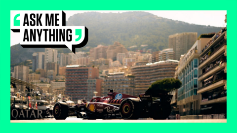 Charles Leclerc driving the 2024 Ferrari at the Formula 1 Monaco Grand Prix