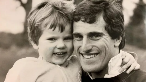 Stephen Clemence with his dad, Ray