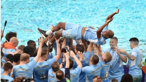 Man City celebrate