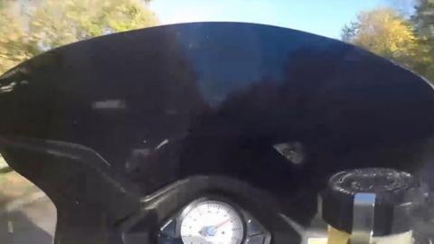 Helmet camera footage