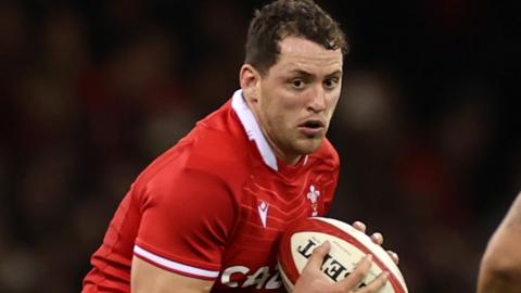 Ryan Elias in action for Wales against New Zealand in 2022