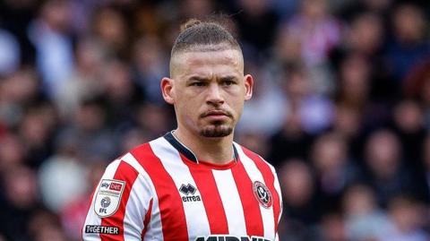 Kalvin Phillips in action for Sheffield United
