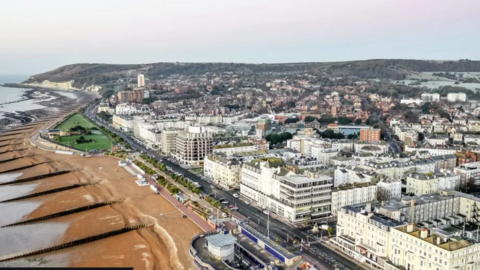 A bird's eye view of Eastbourne