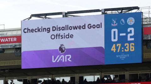 Crystal Palace have a goal awarded by VAR against Leicester