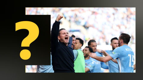 Coventry City manager Frank Lampard celebrates his side scoring against Stoke