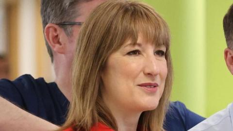 Rachel Reeves smiling at the launch of NHS 10-year strategy