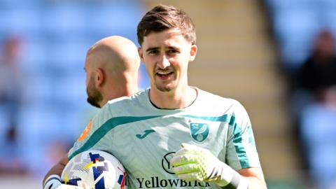 Norwich keeper Louie Moulden