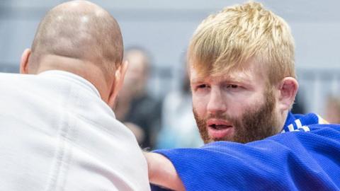 Judoka Chris Skelley in action