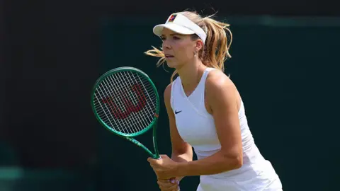 Katie Boulter in action