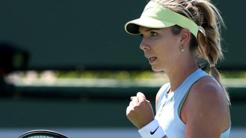 Katie Boulter celebrates