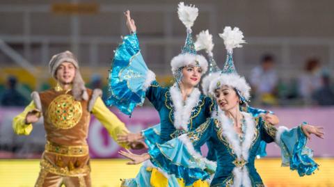 Kazakhstani dancers in Almaty