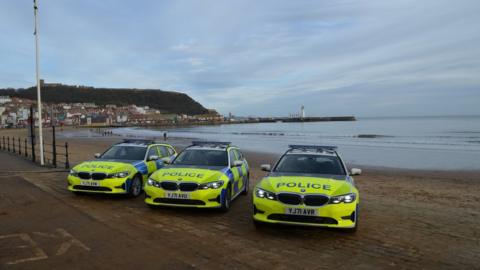 Police cars in Scarborough