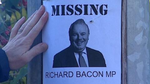 Richard Bacon "missing" poster