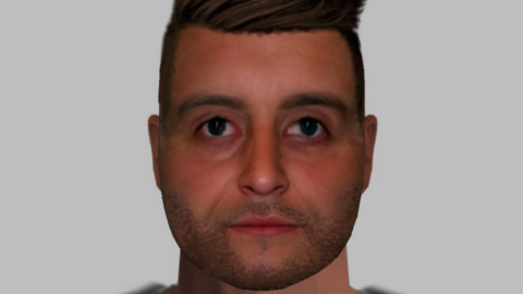 E-fit released by detectives investigating a report that a man tried to grab an eight-year-old boy away from his mother in a street.