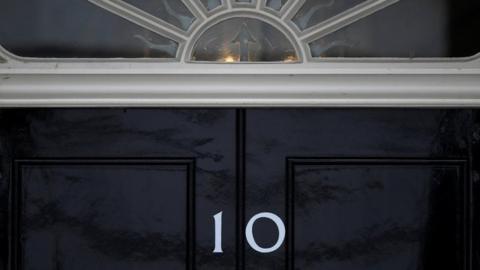 Downing Street door