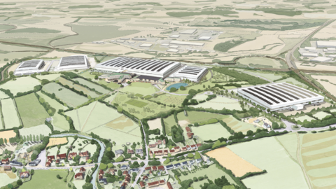 Artists impression of the site