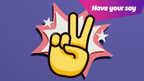 peace symbol on colourful background. 