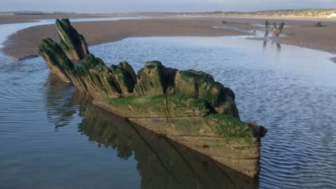 The wreck at Camber Sands