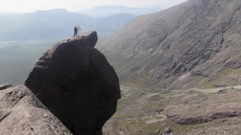 Mel and Steve Hill on Cioch, Skye