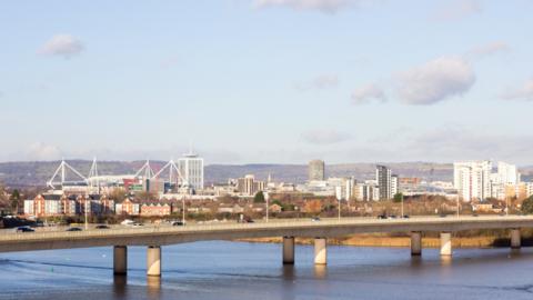 Cardiff cityscape