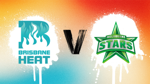 Brisbane Heat v Melbourne Stars badge graphic