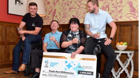 Paula Williamson wanted to keep her £1m win a secret until her son Jack came back from holiday in Australia