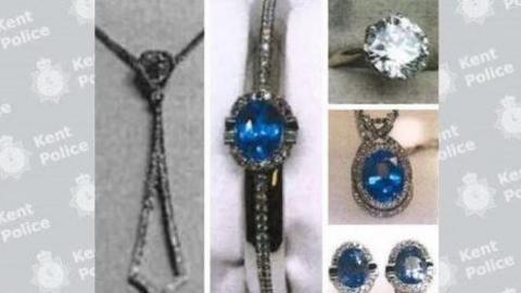 Jewellery stolen in the burglary