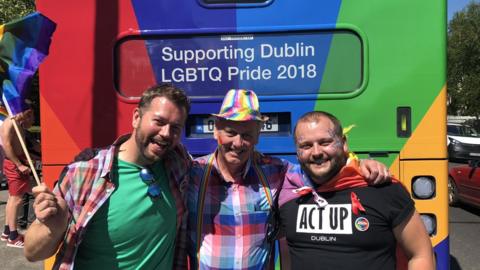 John, his dad Pat and his brother Davy