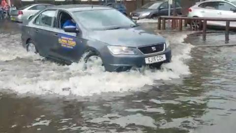 Flash flooding has brought disruption to parts of Scotland including East Ayrshire, Renfrewshire and Stirlingshire.