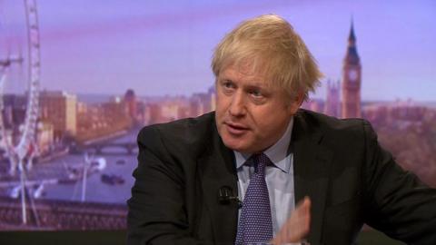 Boris Johnson on the Andrew Marr Show