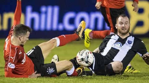 Fraserburgh v Rangers in 2018