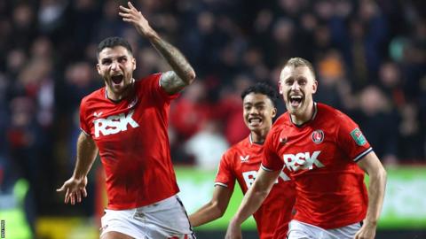 Charlton celebrate